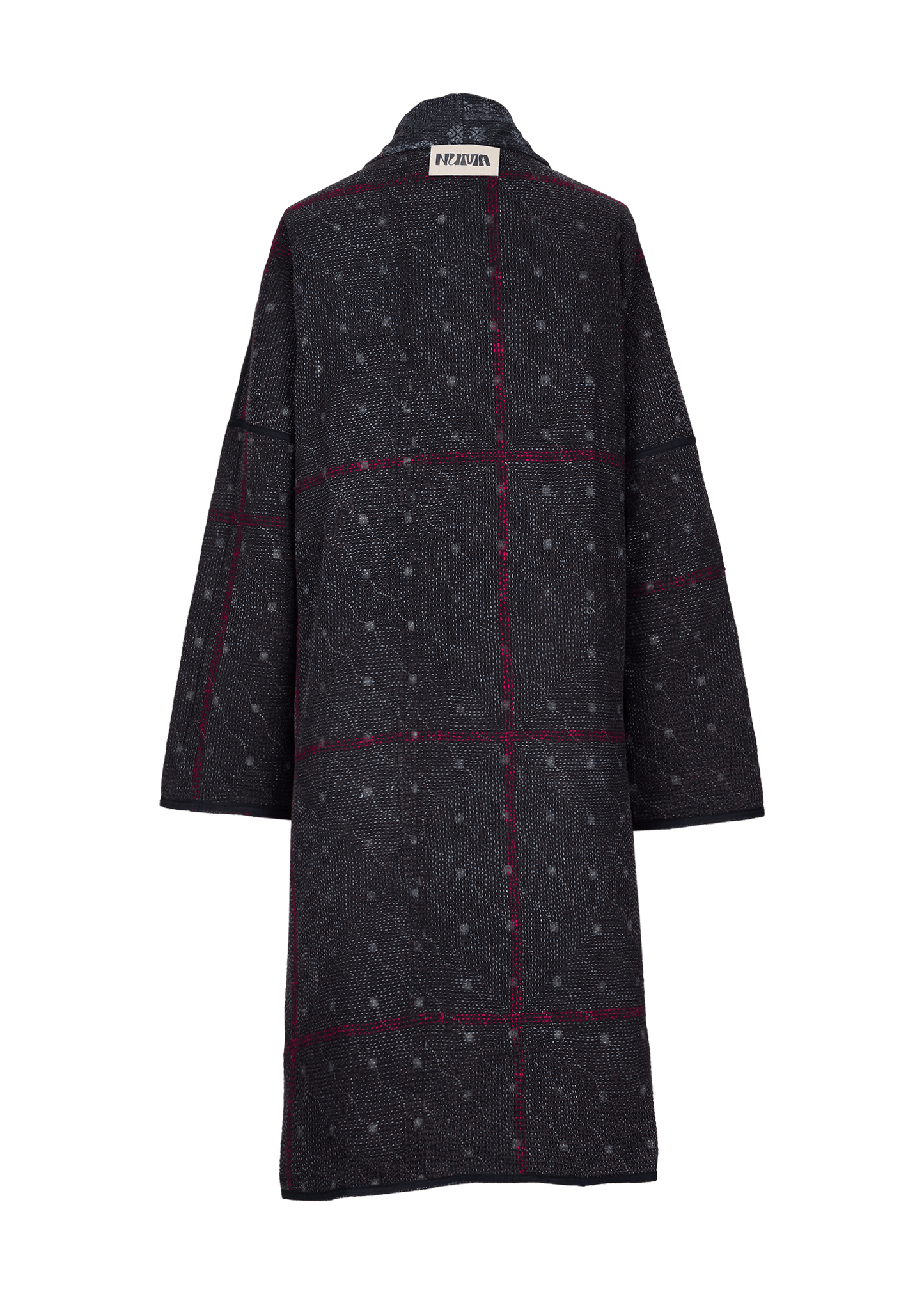 Vintage Kantha Coat (Calf Length)