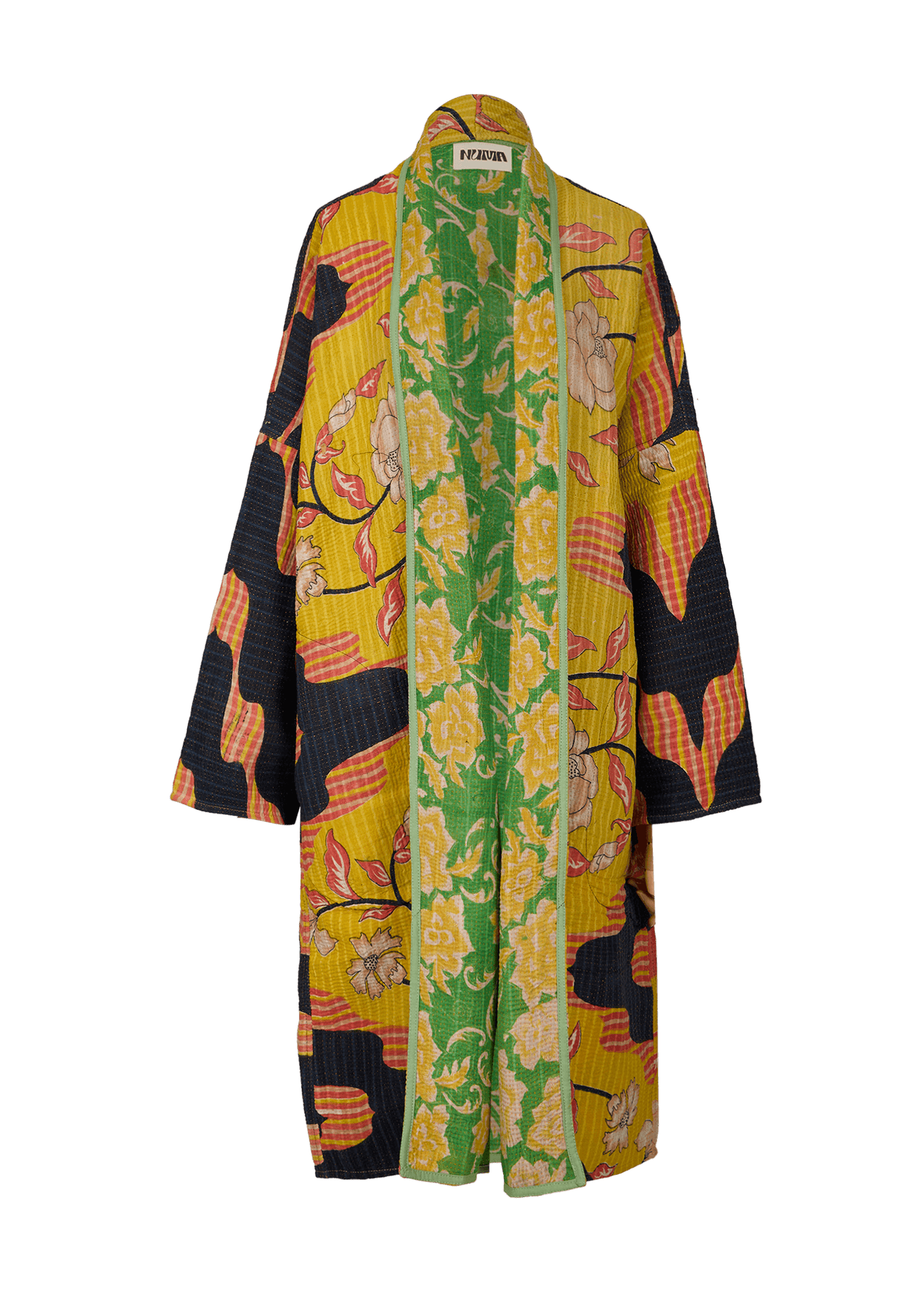 Vintage Kantha Coat (Calf Length)