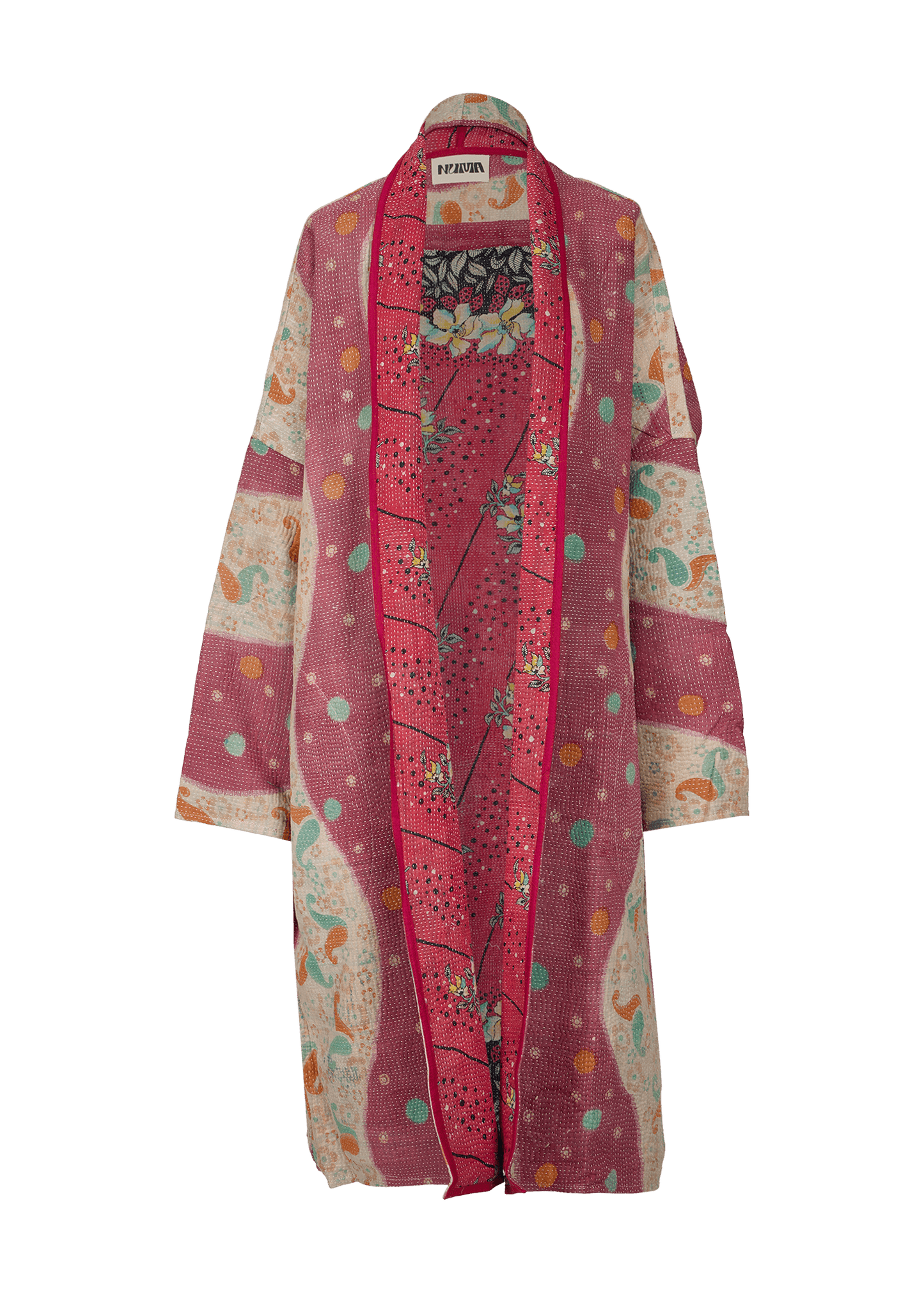 Vintage Kantha Coat (Calf Length)