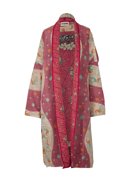 Vintage Kantha Coat (Calf Length)