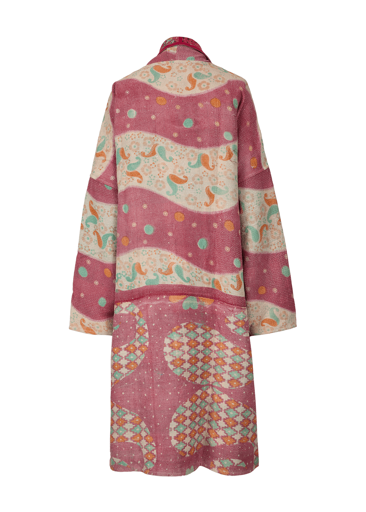 Vintage Kantha Coat (Calf Length)