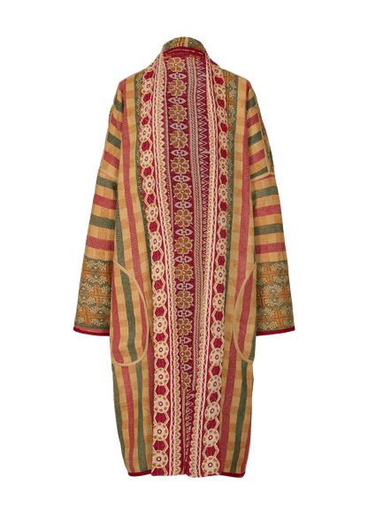 Vintage Kantha Coat (Calf Length)