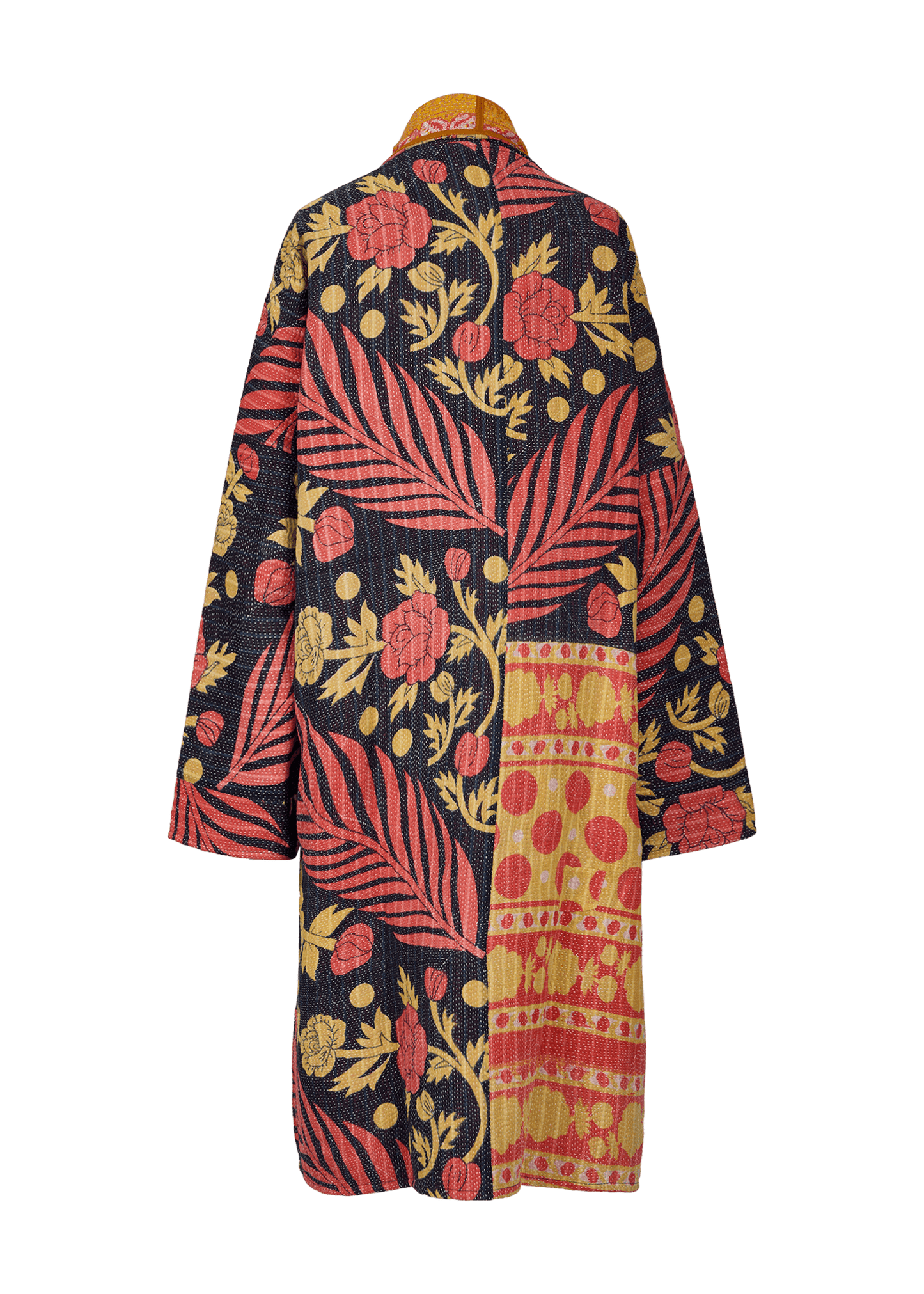 Vintage Kantha Coat (Calf Length)
