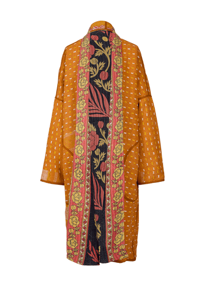 Vintage Kantha Coat (Calf Length)