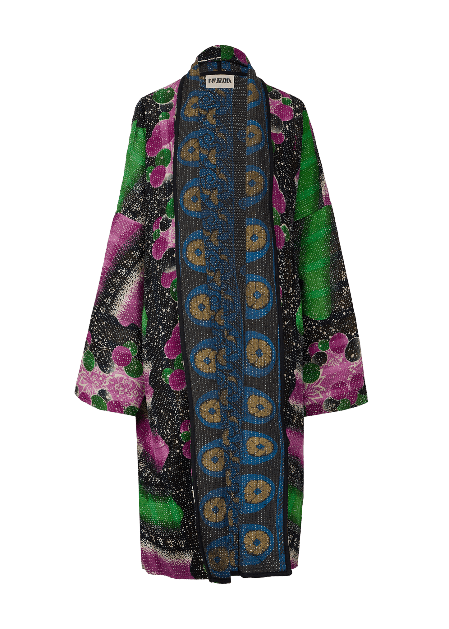 Vintage Kantha Coat (Calf Length)