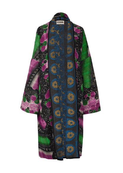 Vintage Kantha Coat (Calf Length)