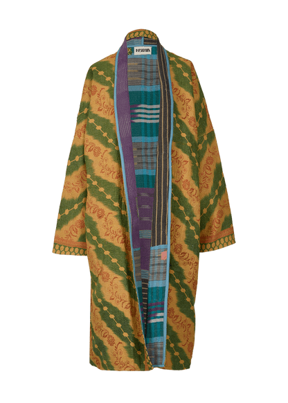Vintage Kantha Coat (Calf Length)