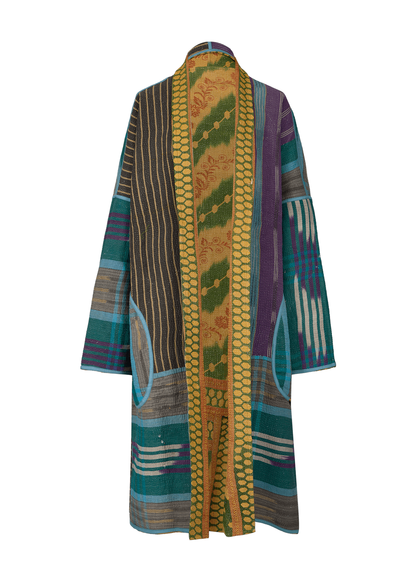 Vintage Kantha Coat (Calf Length)