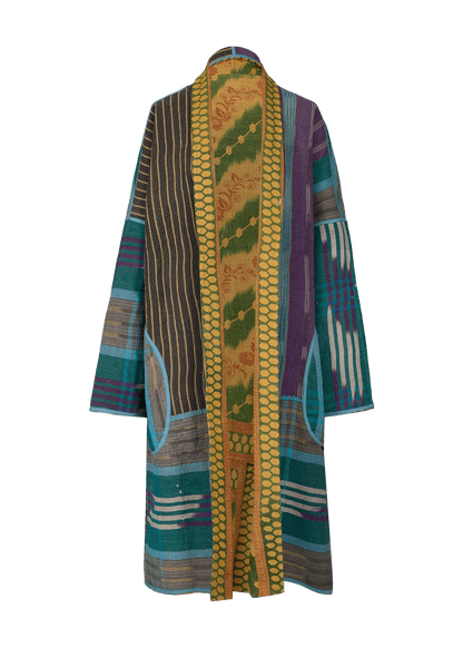 Vintage Kantha Coat (Calf Length)