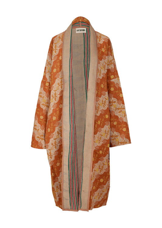 Vintage Kantha Coat (Calf Length)