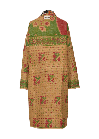 Vintage Kantha Coat (Calf Length)