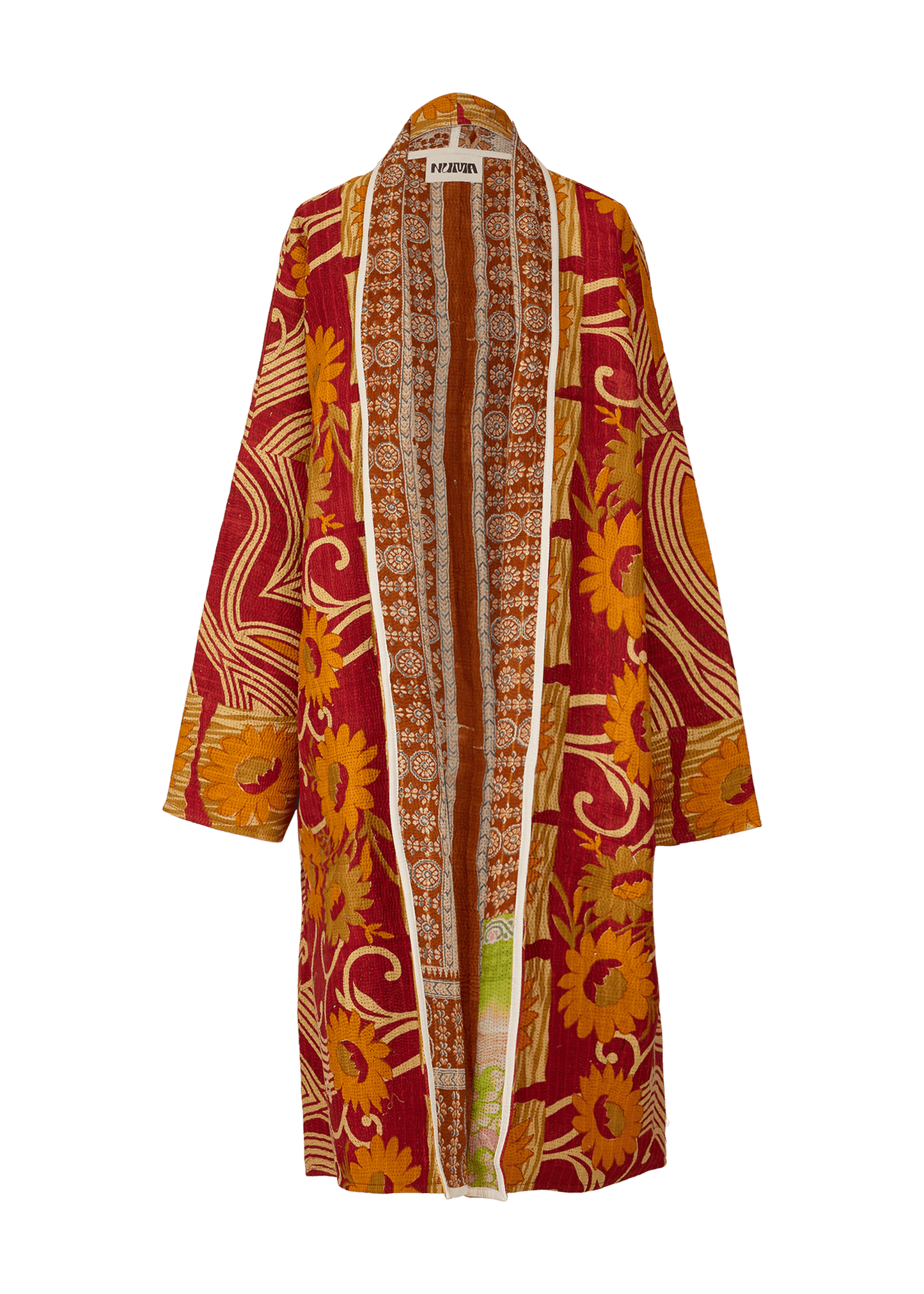 Vintage Kantha Coat (Calf Length)