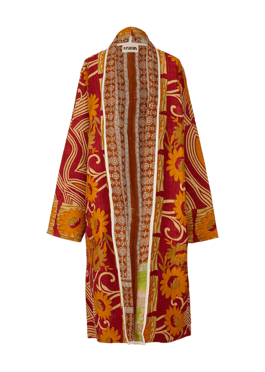 Vintage Kantha Coat (Calf Length)