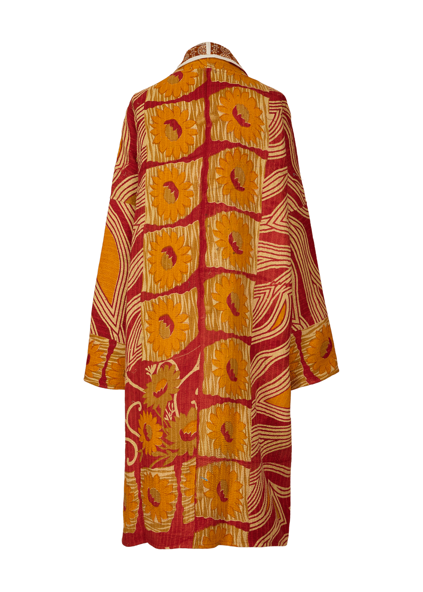Vintage Kantha Coat (Calf Length)