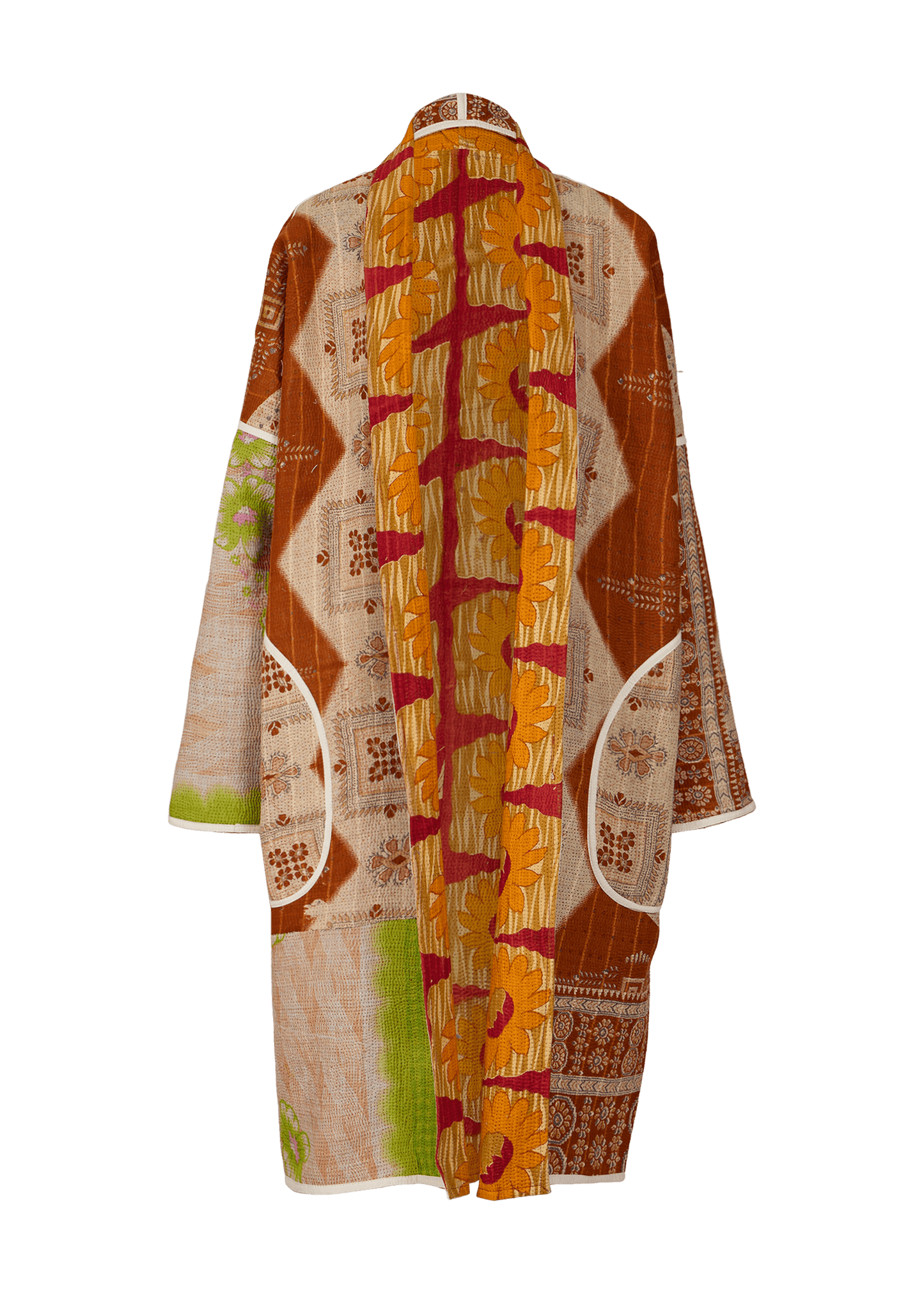 Vintage Kantha Coat (Calf Length)