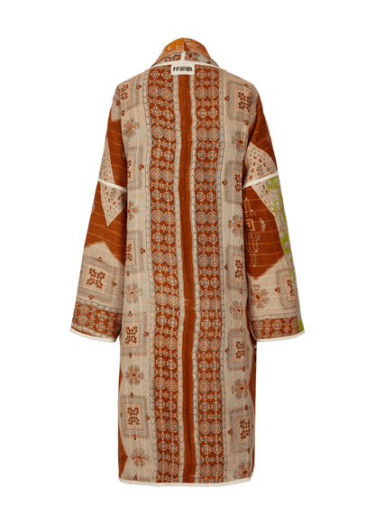 Vintage Kantha Coat (Calf Length)