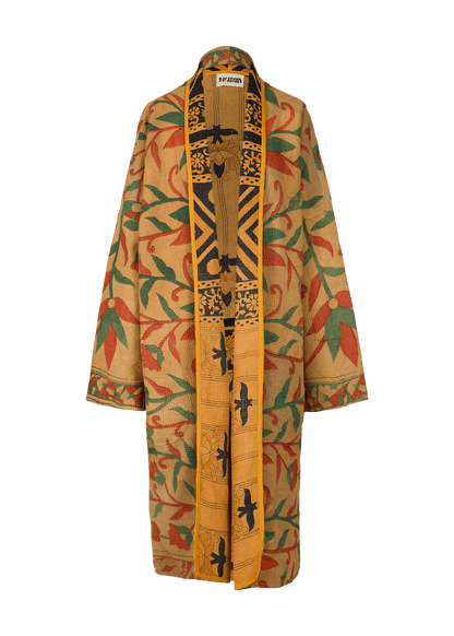 Vintage Kantha Coat (Calf Length)