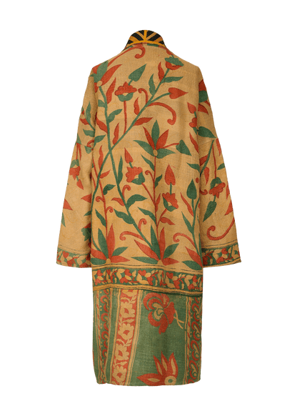 Vintage Kantha Coat (Calf Length)