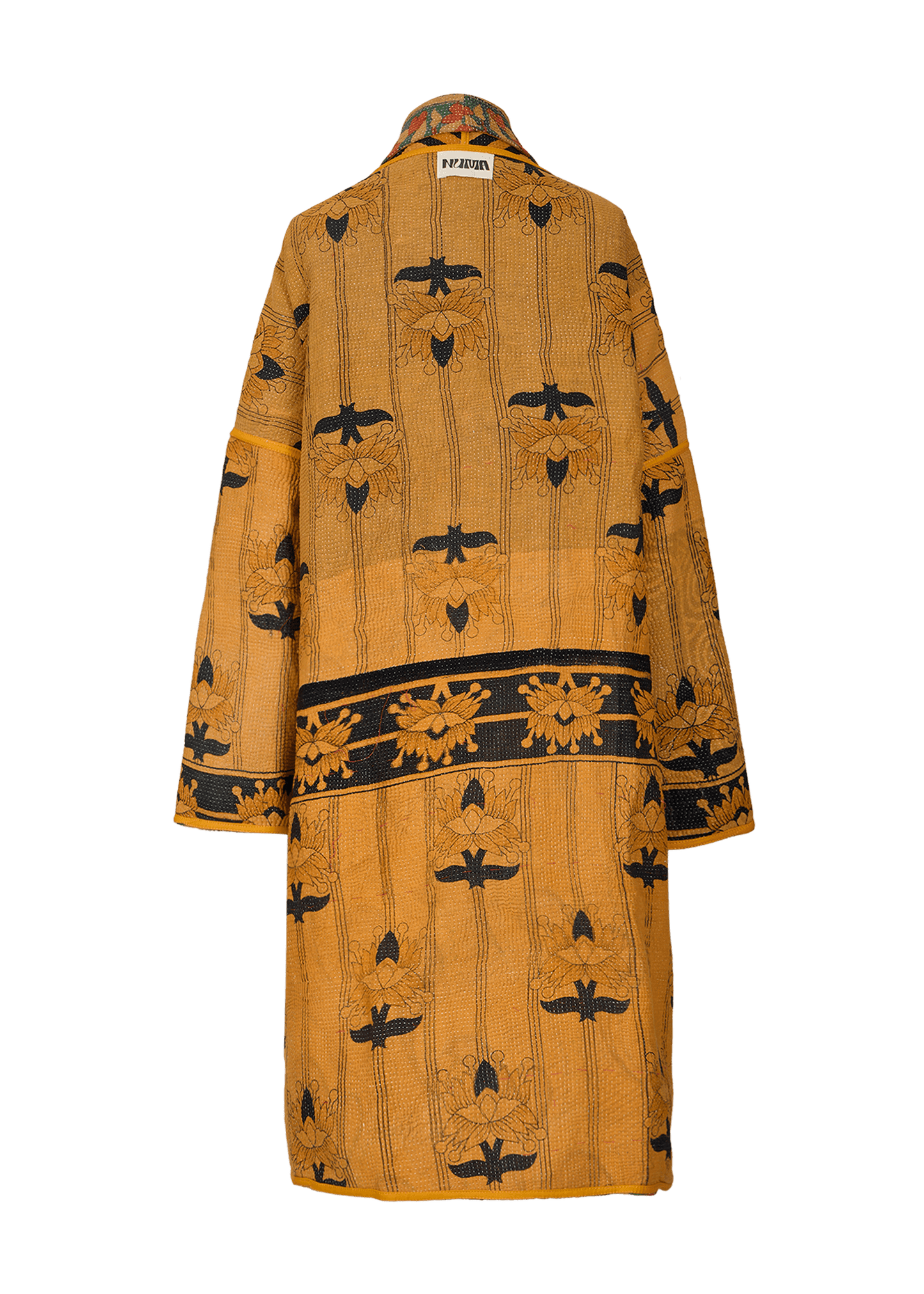 Vintage Kantha Coat (Calf Length)