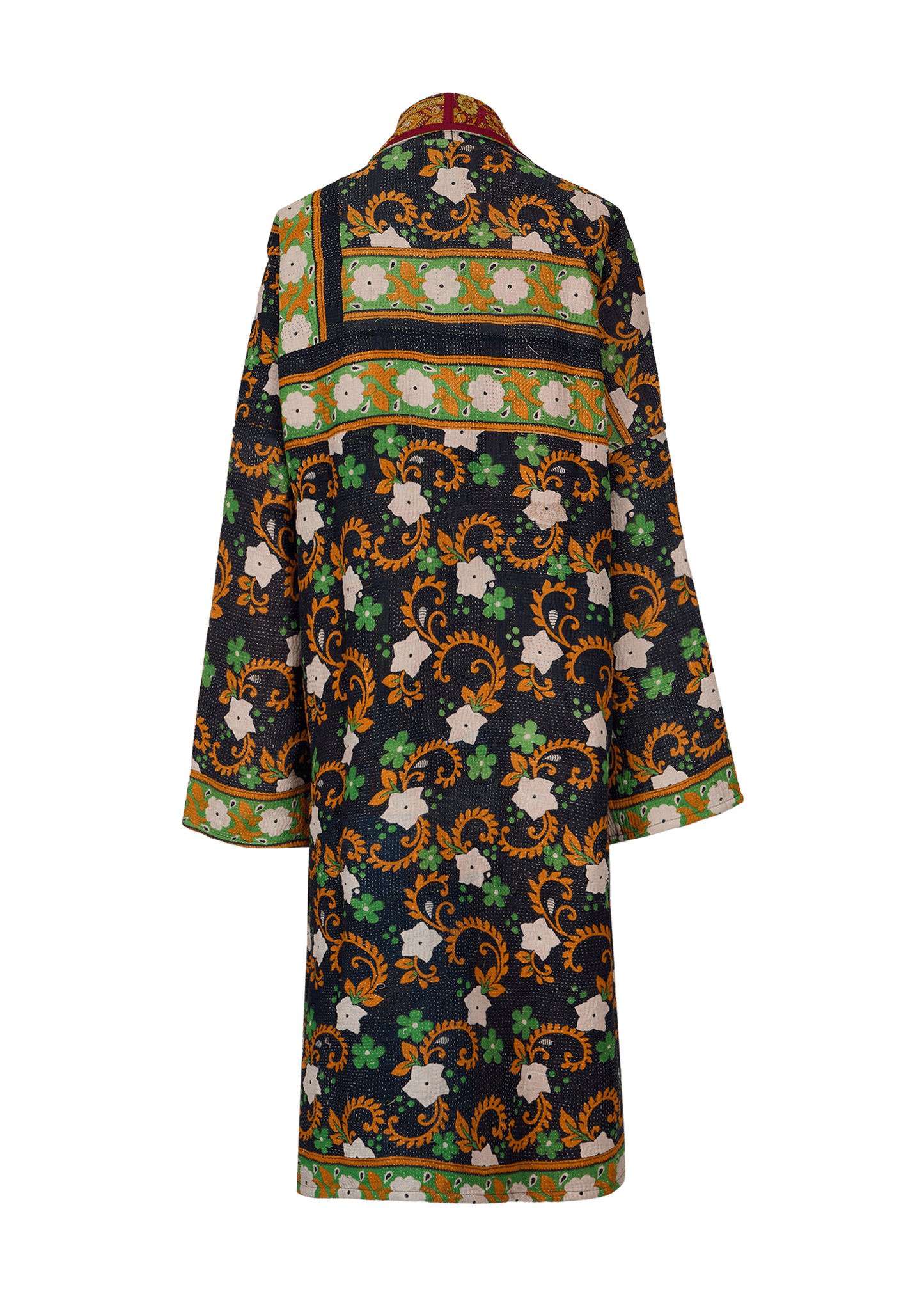 Vintage Kantha Coat (Calf Length)