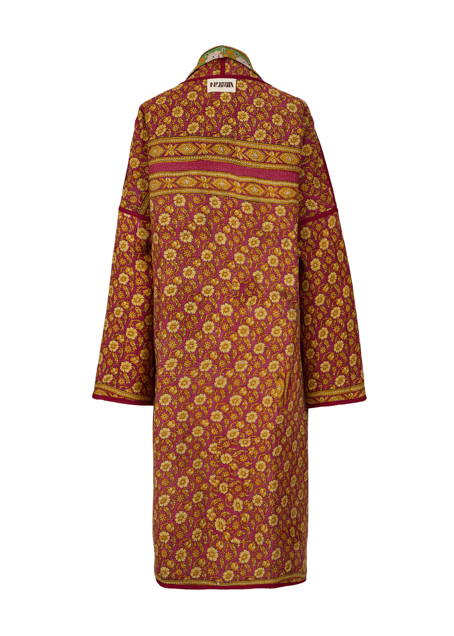 Vintage Kantha Coat (Calf Length)