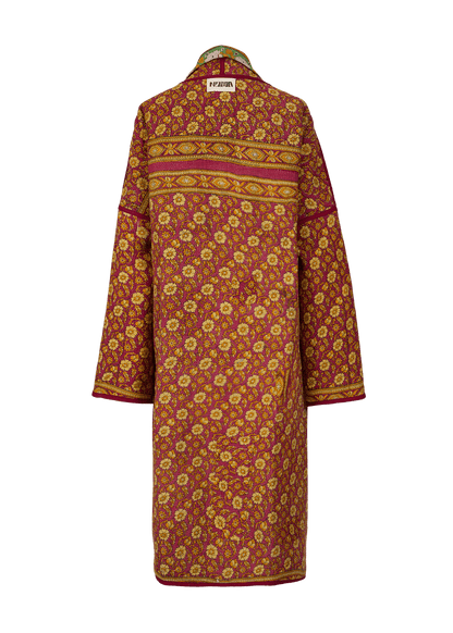 Vintage Kantha Coat (Calf Length)