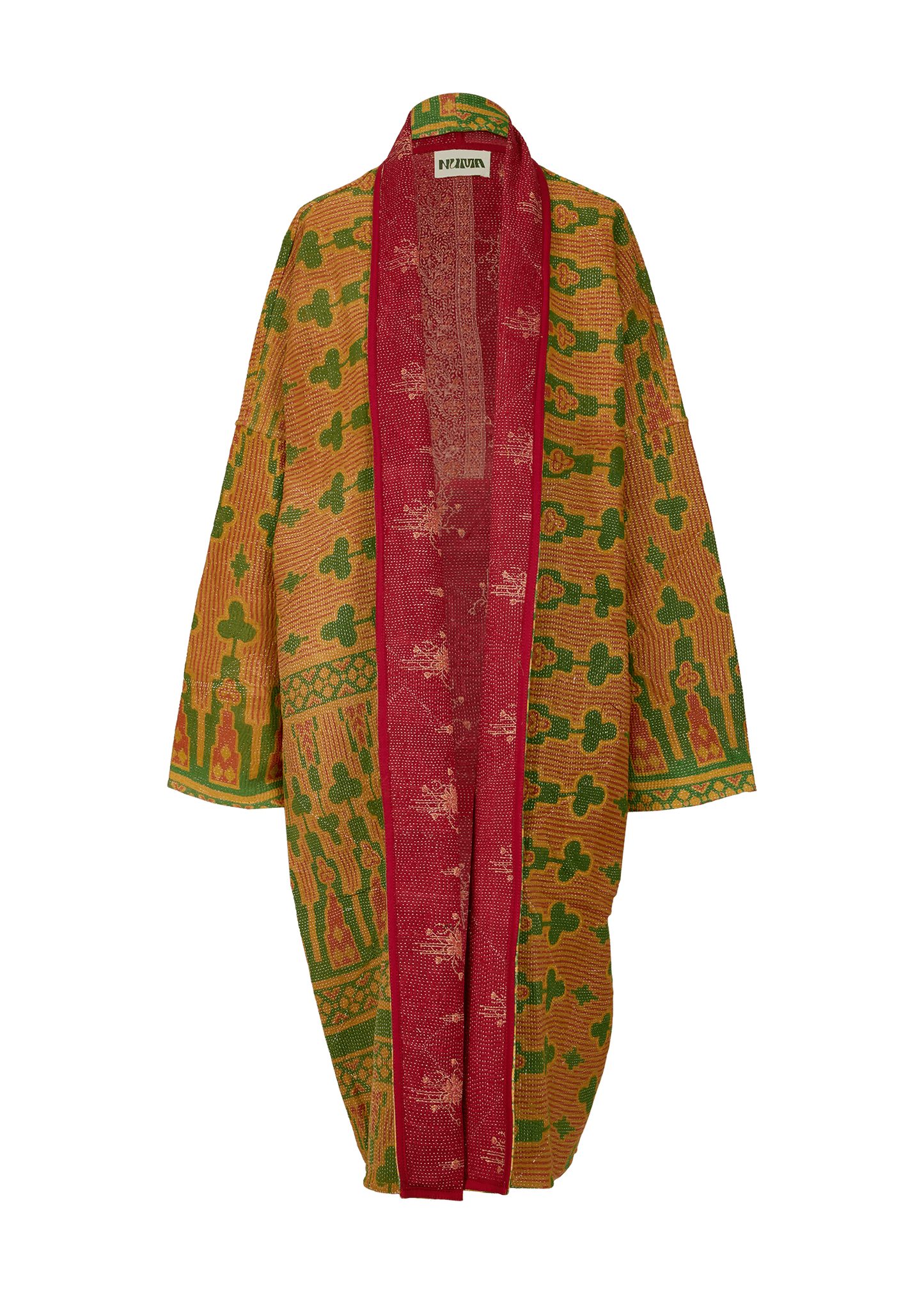 Vintage Kantha Coat (Calf Length)