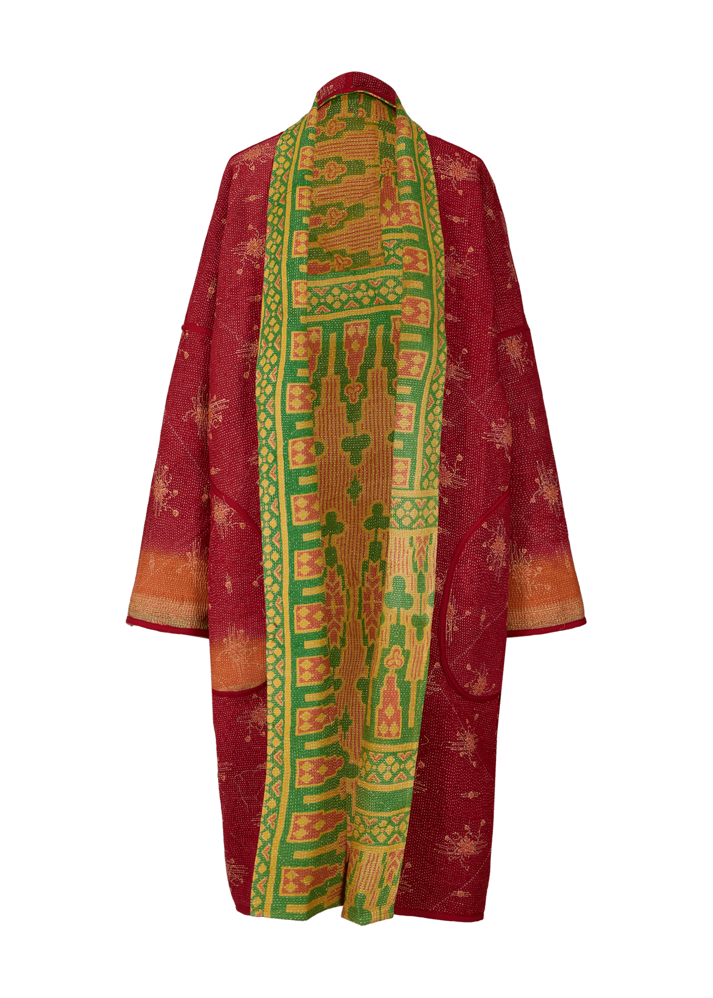 Vintage Kantha Coat (Calf Length)