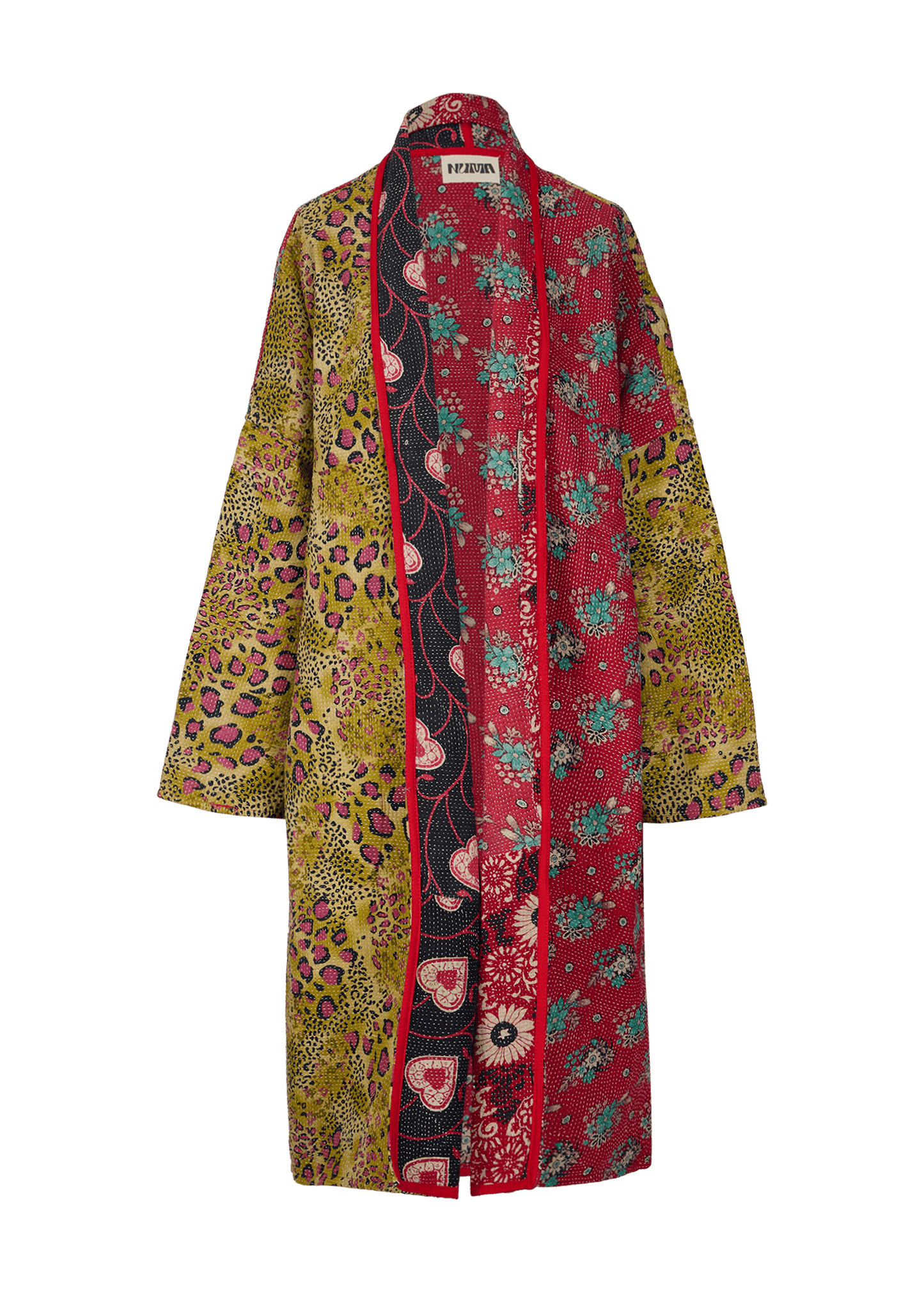 Vintage Kantha Coat (Calf Length)