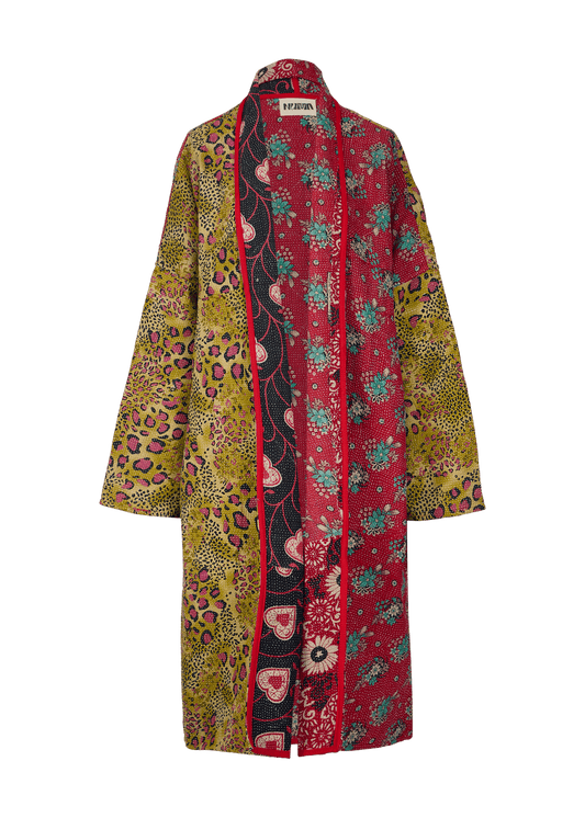 Vintage Kantha Coat (Calf Length)