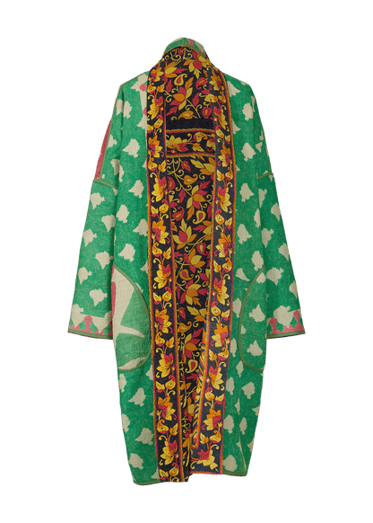 Vintage Kantha Coat (Calf Length)