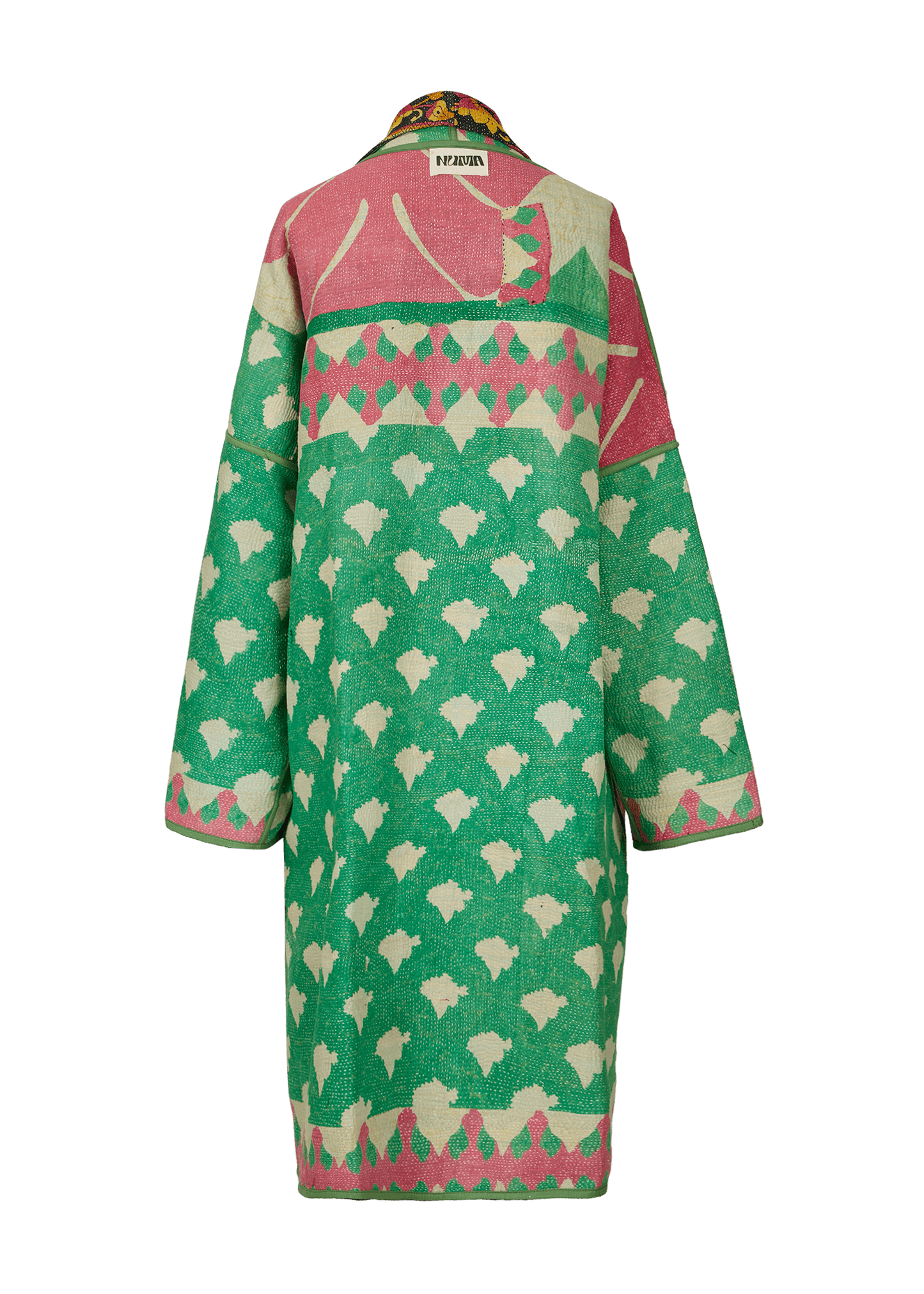 Vintage Kantha Coat (Calf Length)