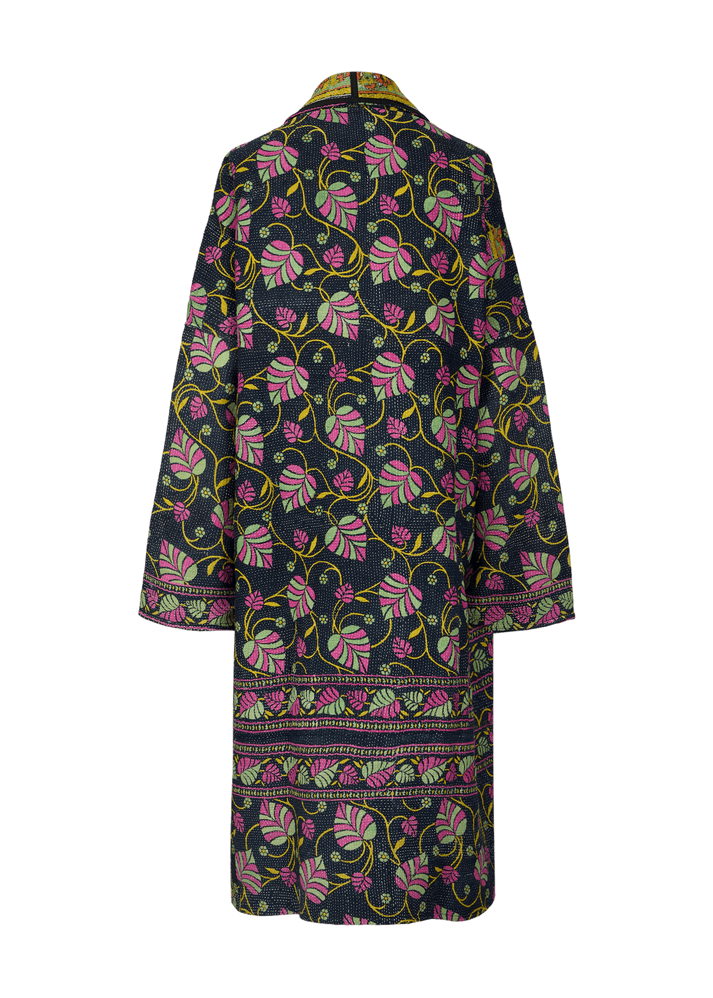 Vintage Kantha Coat (Calf Length)