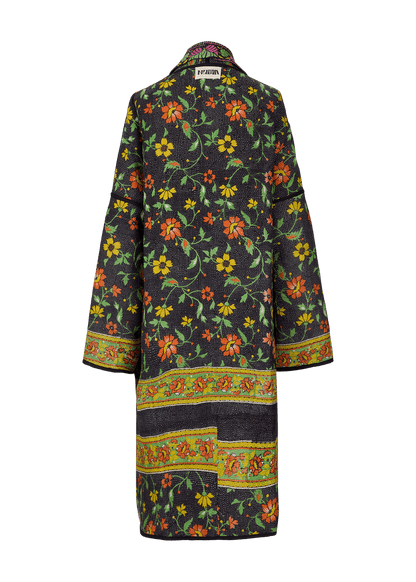 Vintage Kantha Coat (Calf Length)