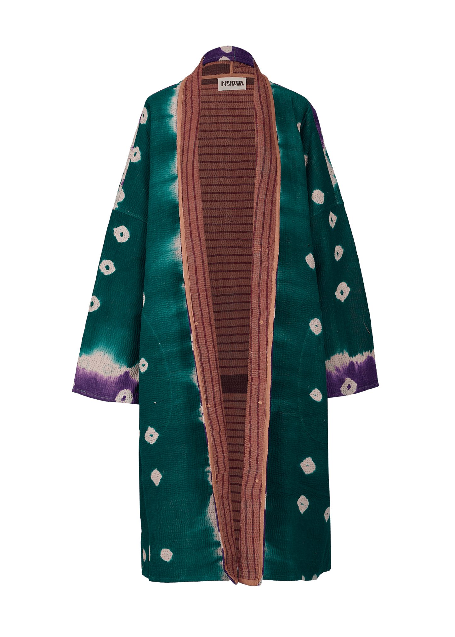 Vintage Kantha Coat (Calf Length)