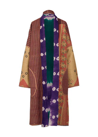 Vintage Kantha Coat (Calf Length)