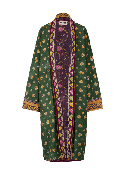 Vintage Kantha Coat (Calf Length)