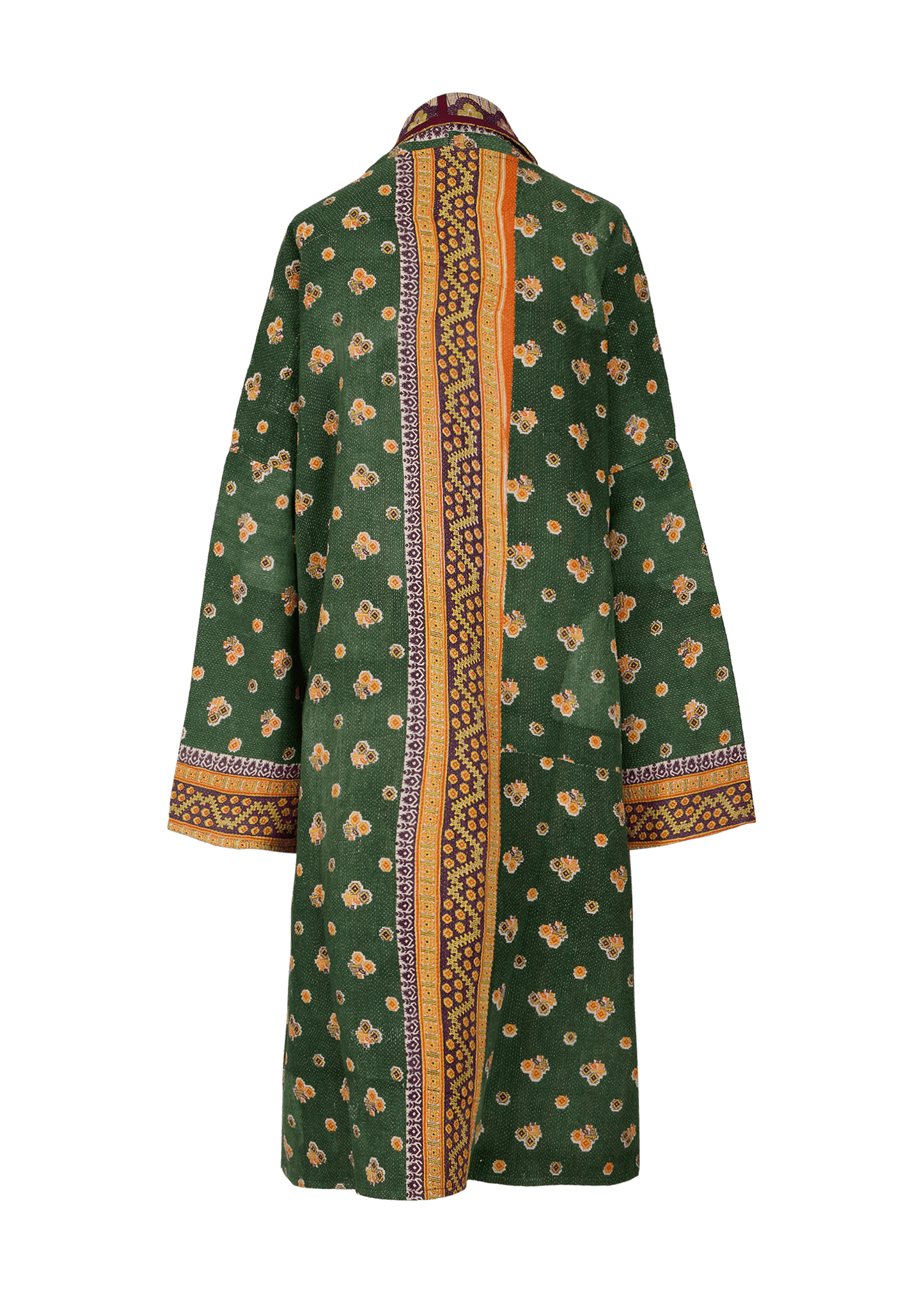 Vintage Kantha Coat (Calf Length)