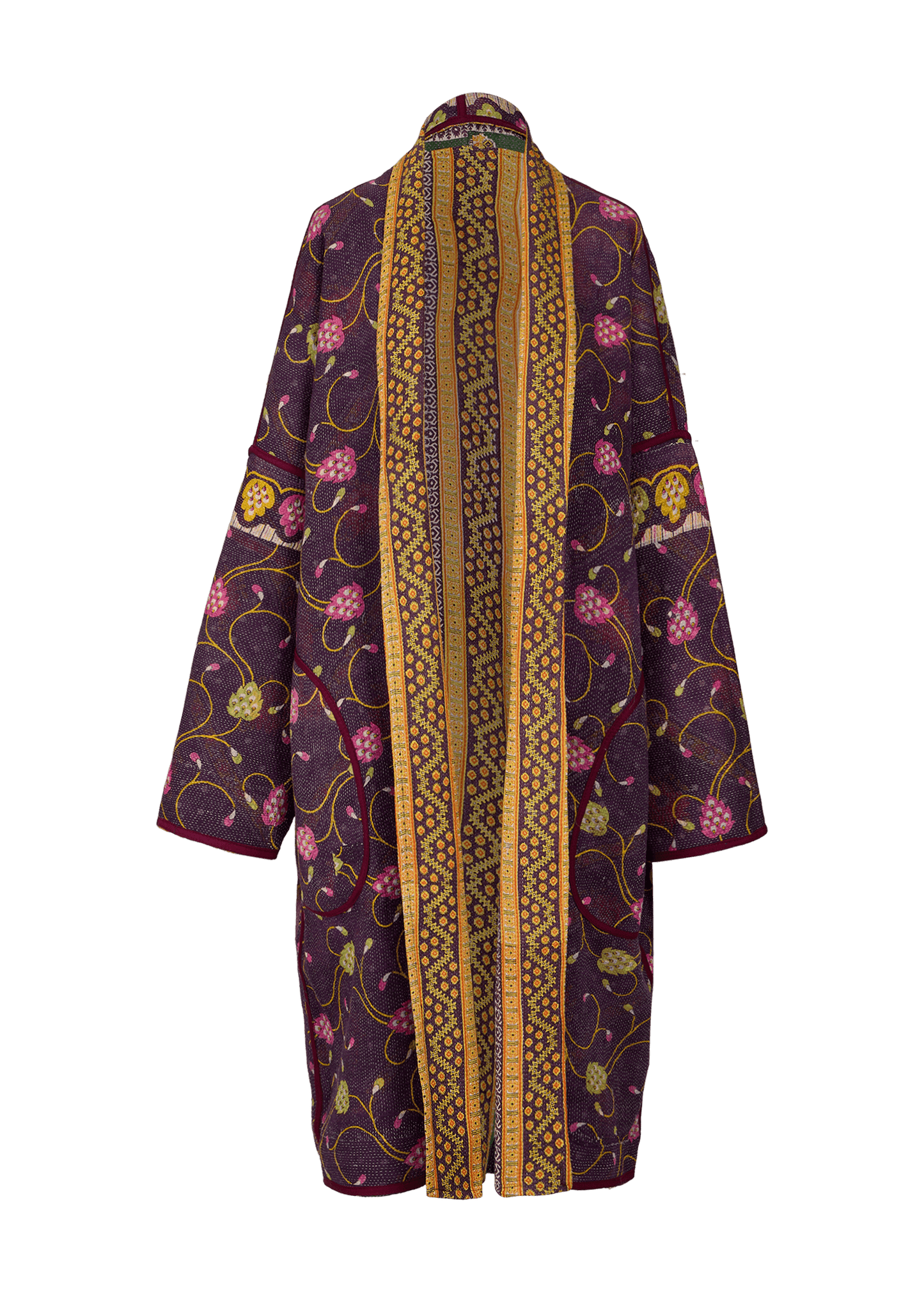 Vintage Kantha Coat (Calf Length)