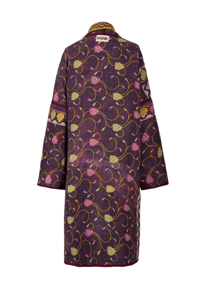 Vintage Kantha Coat (Calf Length)