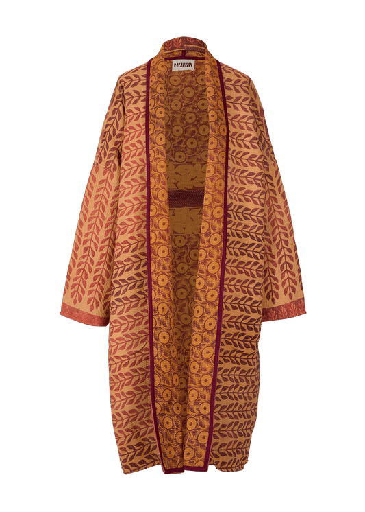 Vintage Kantha Coat (Calf Length)