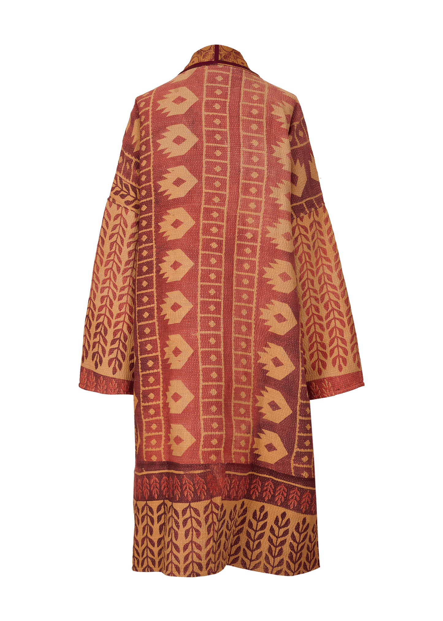 Vintage Kantha Coat (Calf Length)