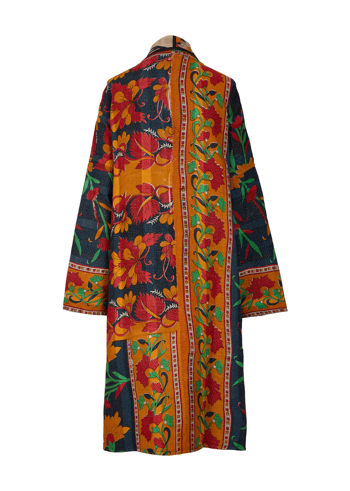 Vintage Kantha Coat (Calf Length)