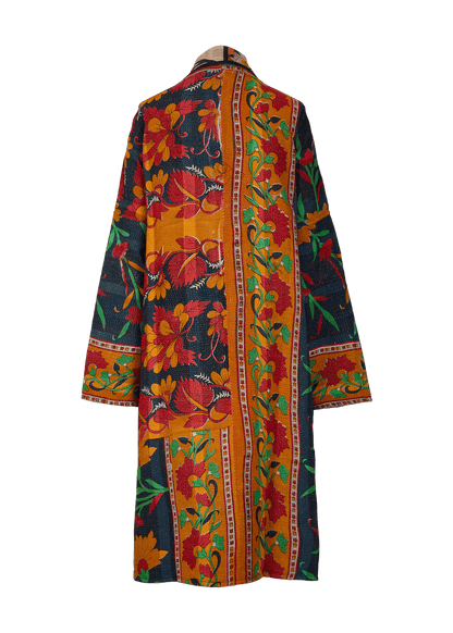 Vintage Kantha Coat (Calf Length)