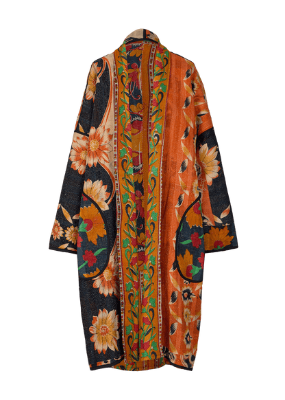 Vintage Kantha Coat (Calf Length)