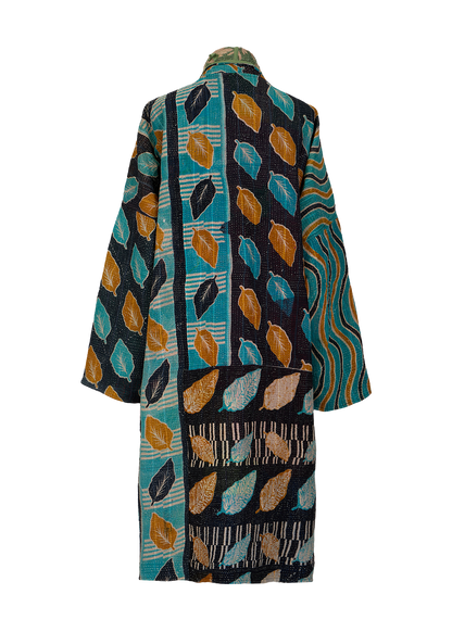 Vintage Kantha Coat (Calf Length)