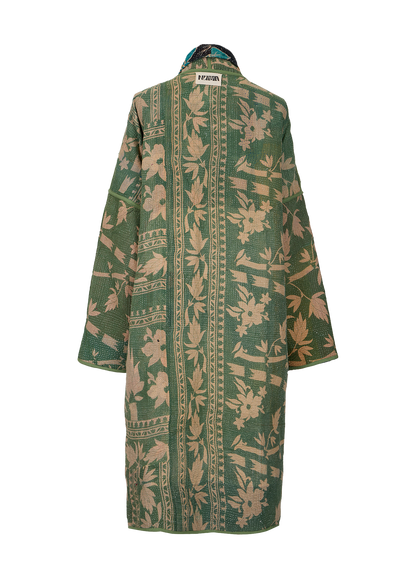 Vintage Kantha Coat (Calf Length)