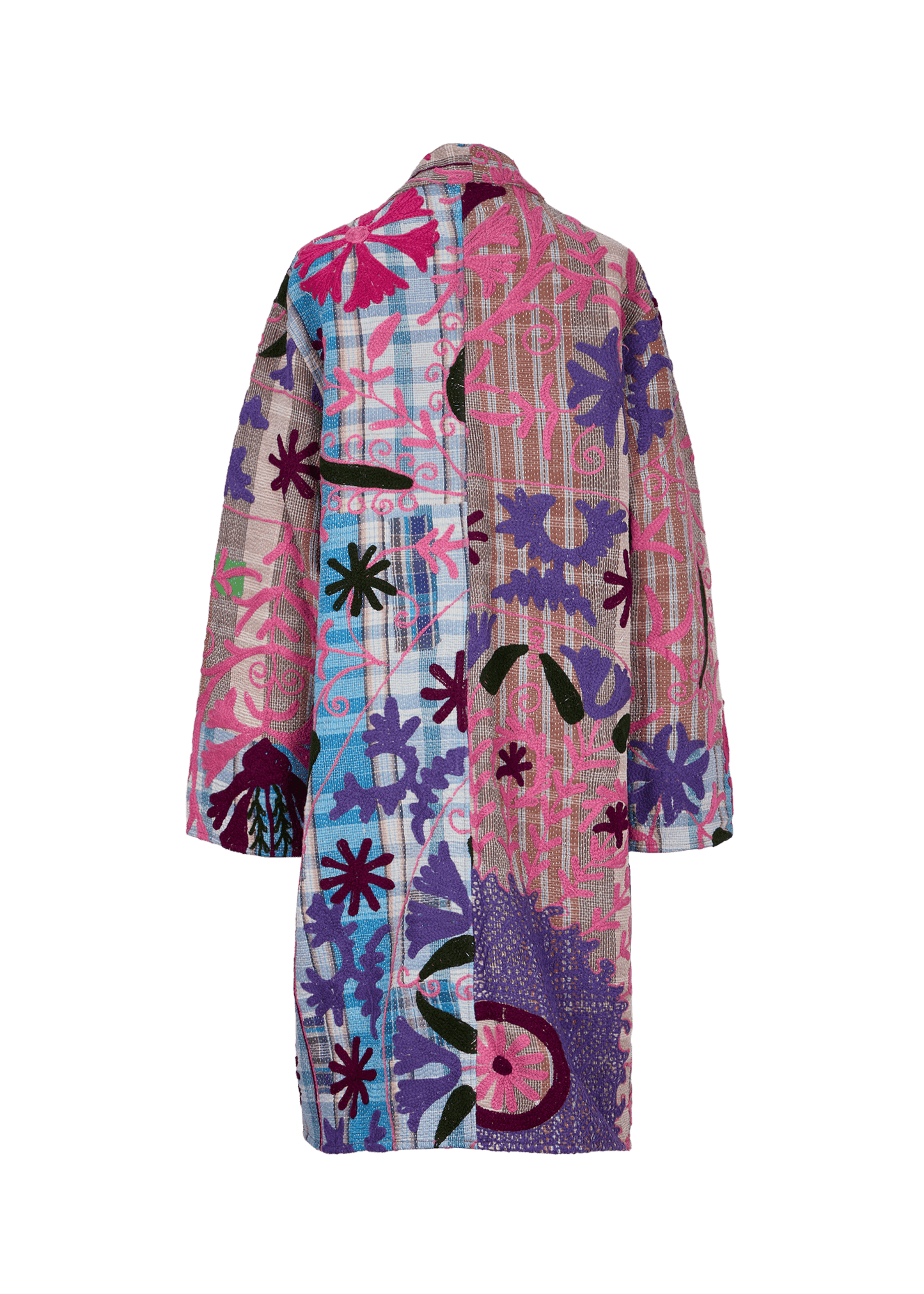 Kantha Suzani Coat (Knee Length)