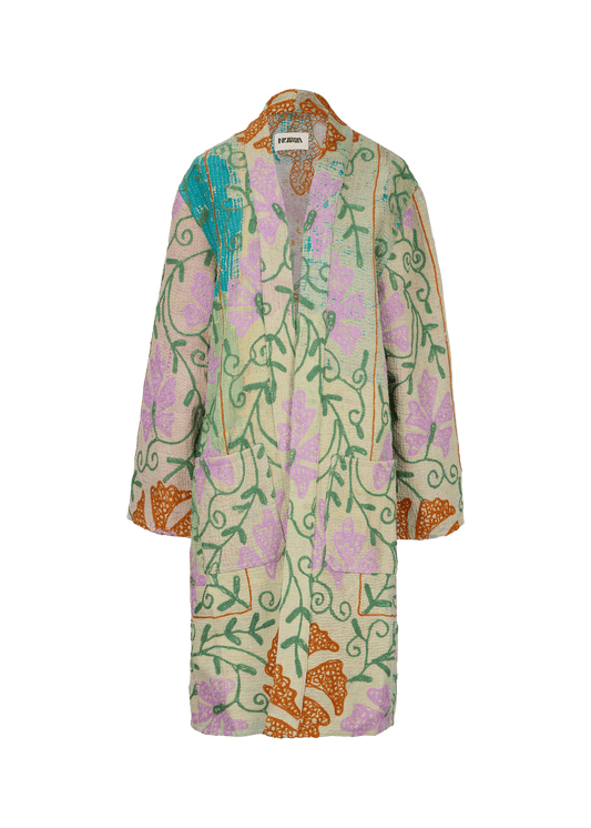 Kantha Suzani Coat (Knee Length)