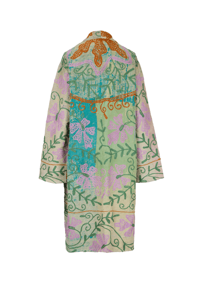 Kantha Suzani Coat (Knee Length)